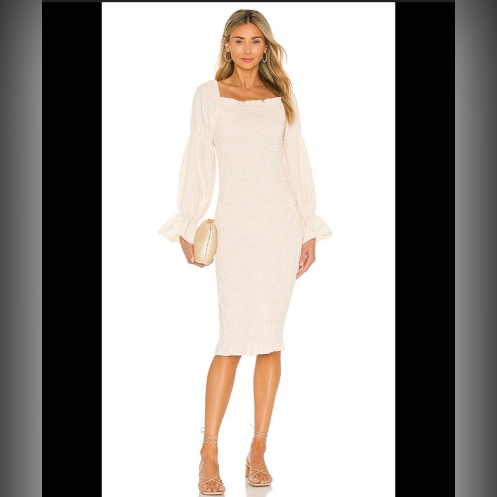SNDYS. Courtney Dress in Cream size 2 NWT